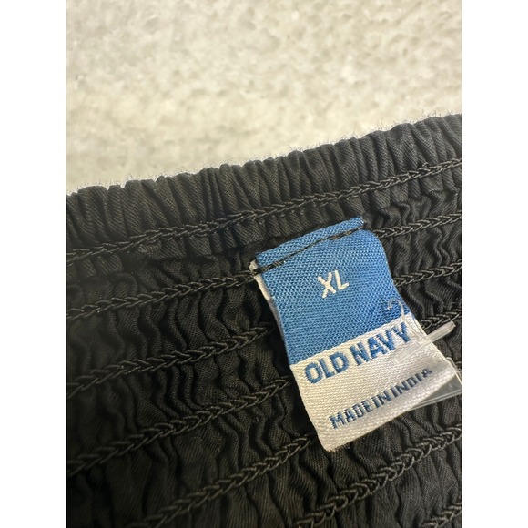 Old Navy Smocked Square Neck Midi Dress Black Puff Sleeve Women's: XL-Worn Once - Picture 8 of 12